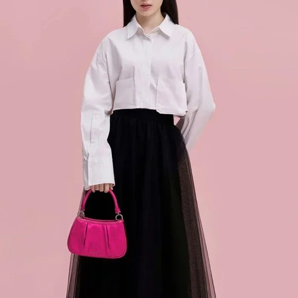 Pink Satin Floral mini bag - Picture 2 of 5